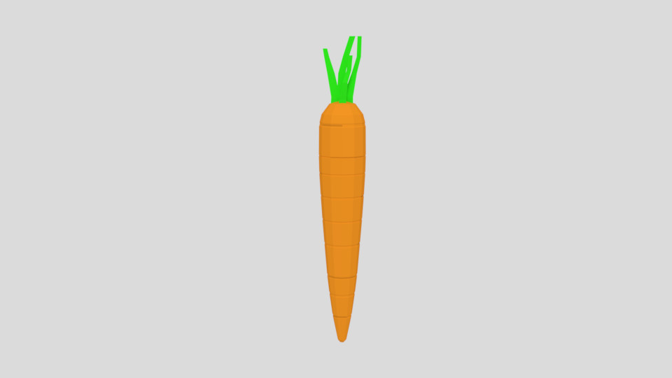 ArtStation - Low Poly Cartoon Carrot | Resources