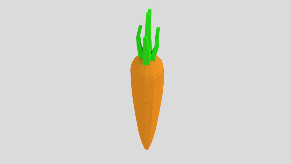 ArtStation - Low Poly Cartoon Carrot | Resources