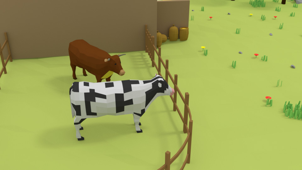 ArtStation - Low Poly Farm with Barn | Resources