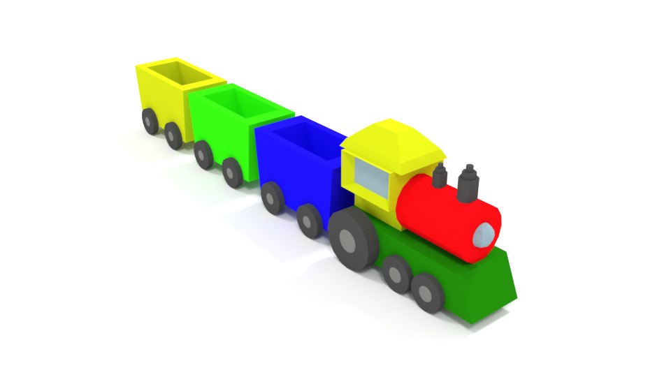 cartoon train toy