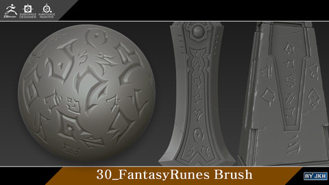 Zbrush_30_Fantasy_Runes Brush