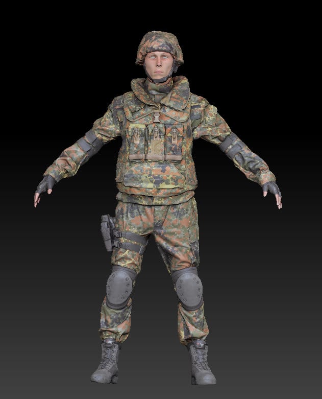 ArtStation - Free soldier outfit