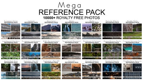 Mega Reference Pack - 10,000+ Royalty Free Photos