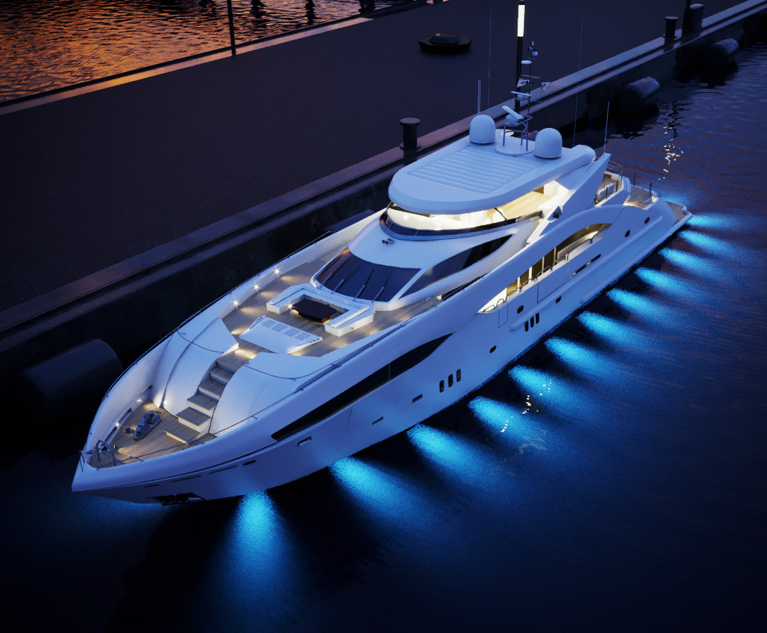 superyacht 3d model