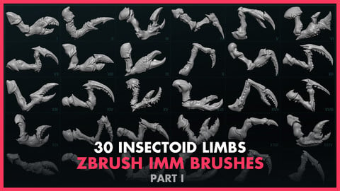 Alien Insectoid Limbs – 30 IMM Brushes Part I