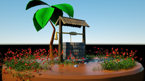 Well Lowpoly GameReady Model