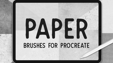 PAPER TEXTURE BRUSHES FOR PROCREATE