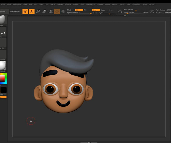 cartoon zbrush