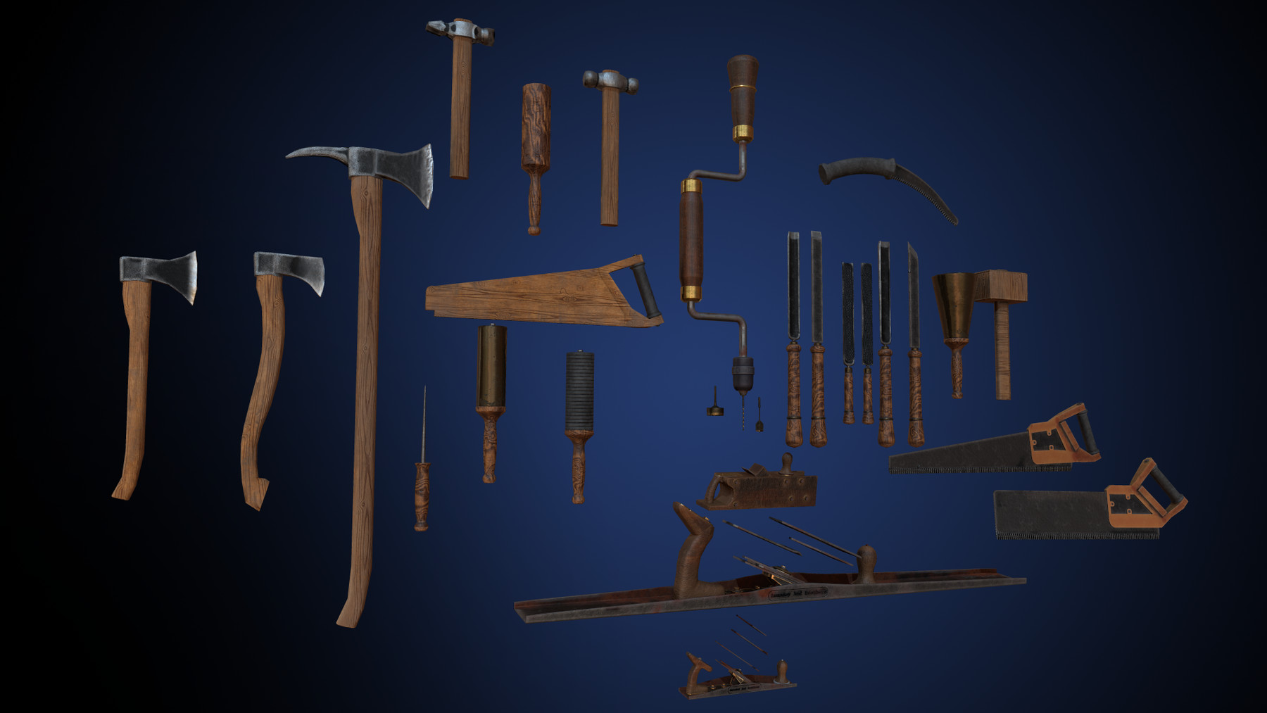 ArtStation - Wood Instruments | Game Assets