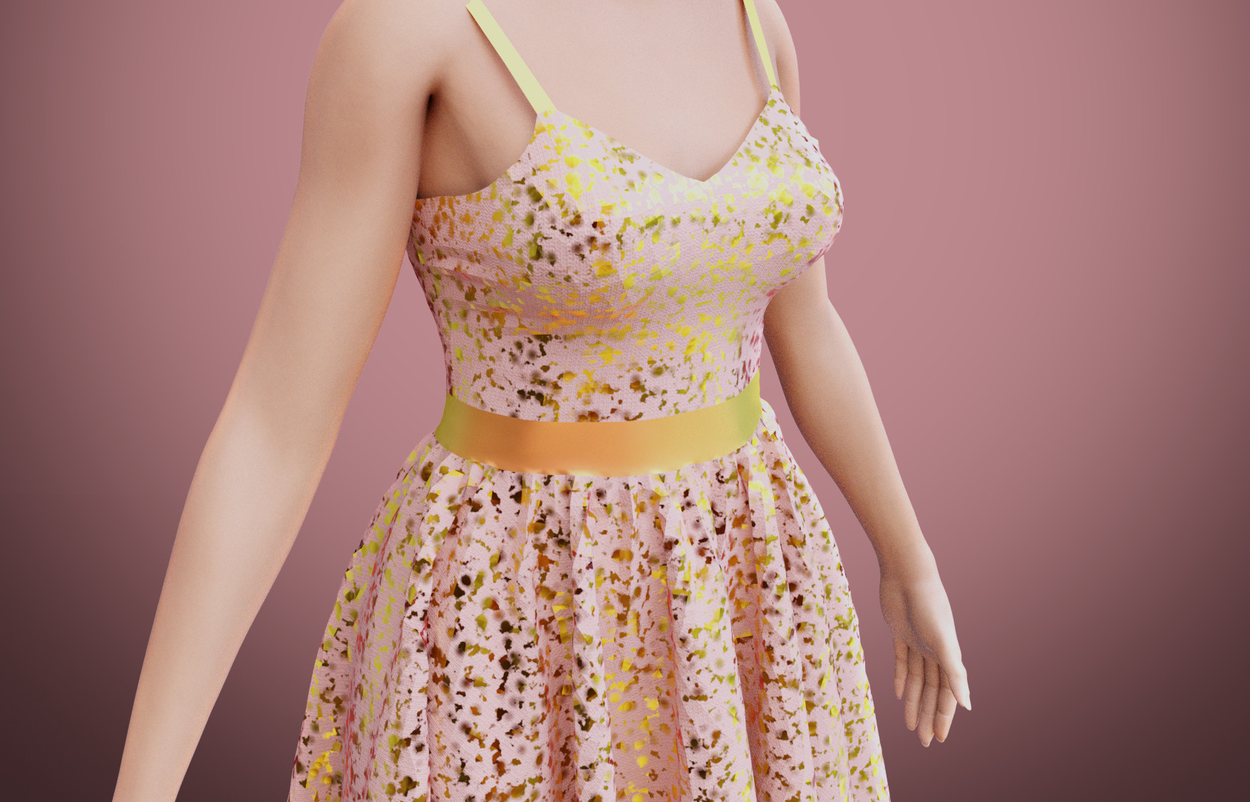 Artstation Sequin Dress 3d Model Resources