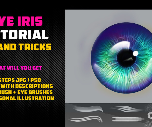 ArtStation Eye Iris Tutorial Tip and Tricks Tutorials