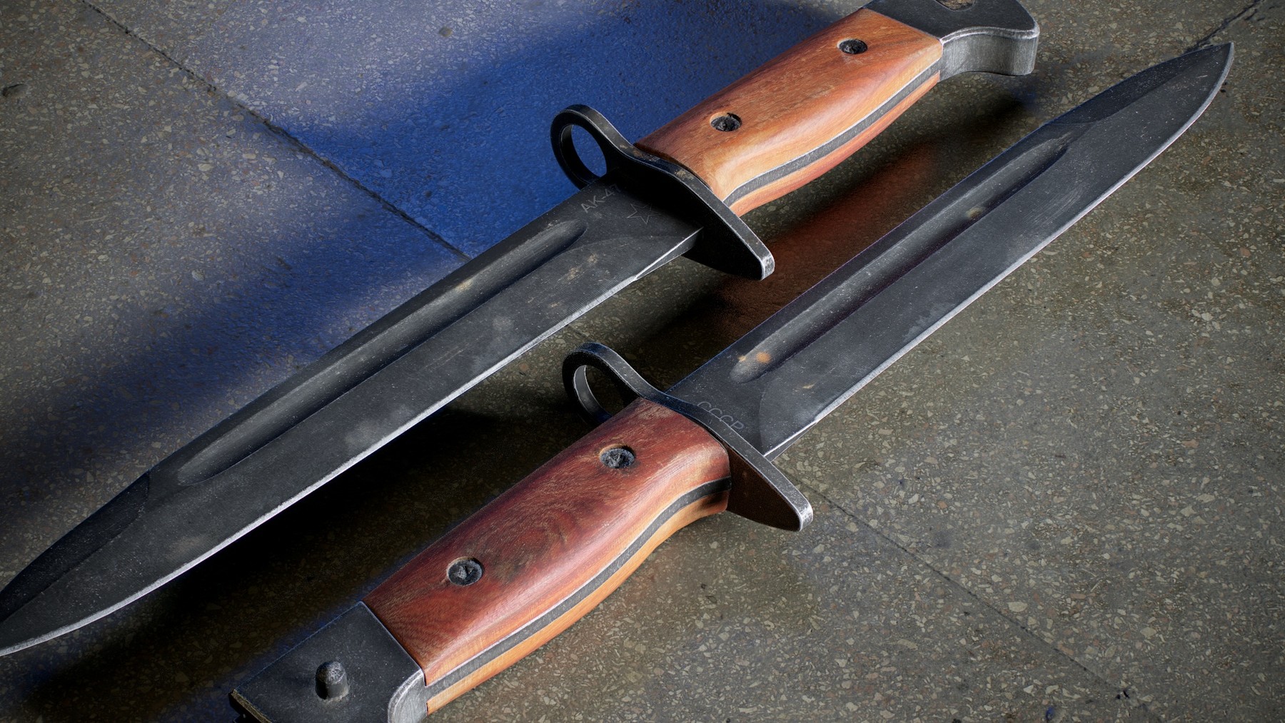 ArtStation AK47 Knife Game Assets