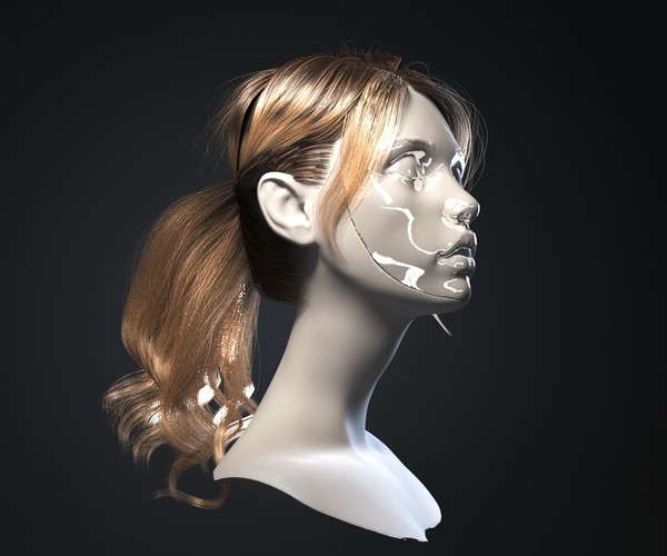 ArtStation - Realistic 3D hair tutorial | Tutorials