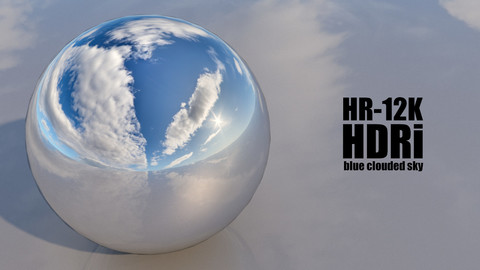 SKYDOME HDR 360° PANORAMA - blue clouded sky