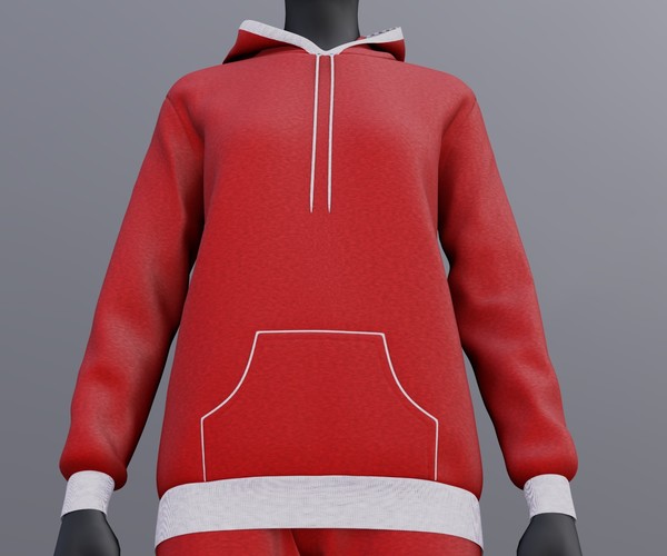 ArtStation   Sweatshirt Hoodie 3D Model | Resources