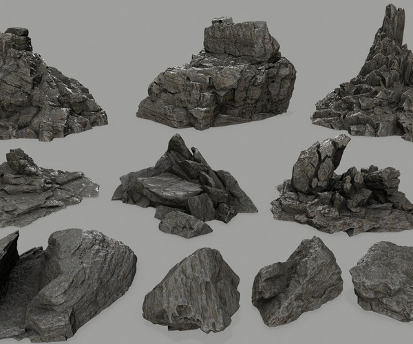 ArtStation - rock set | Game Assets