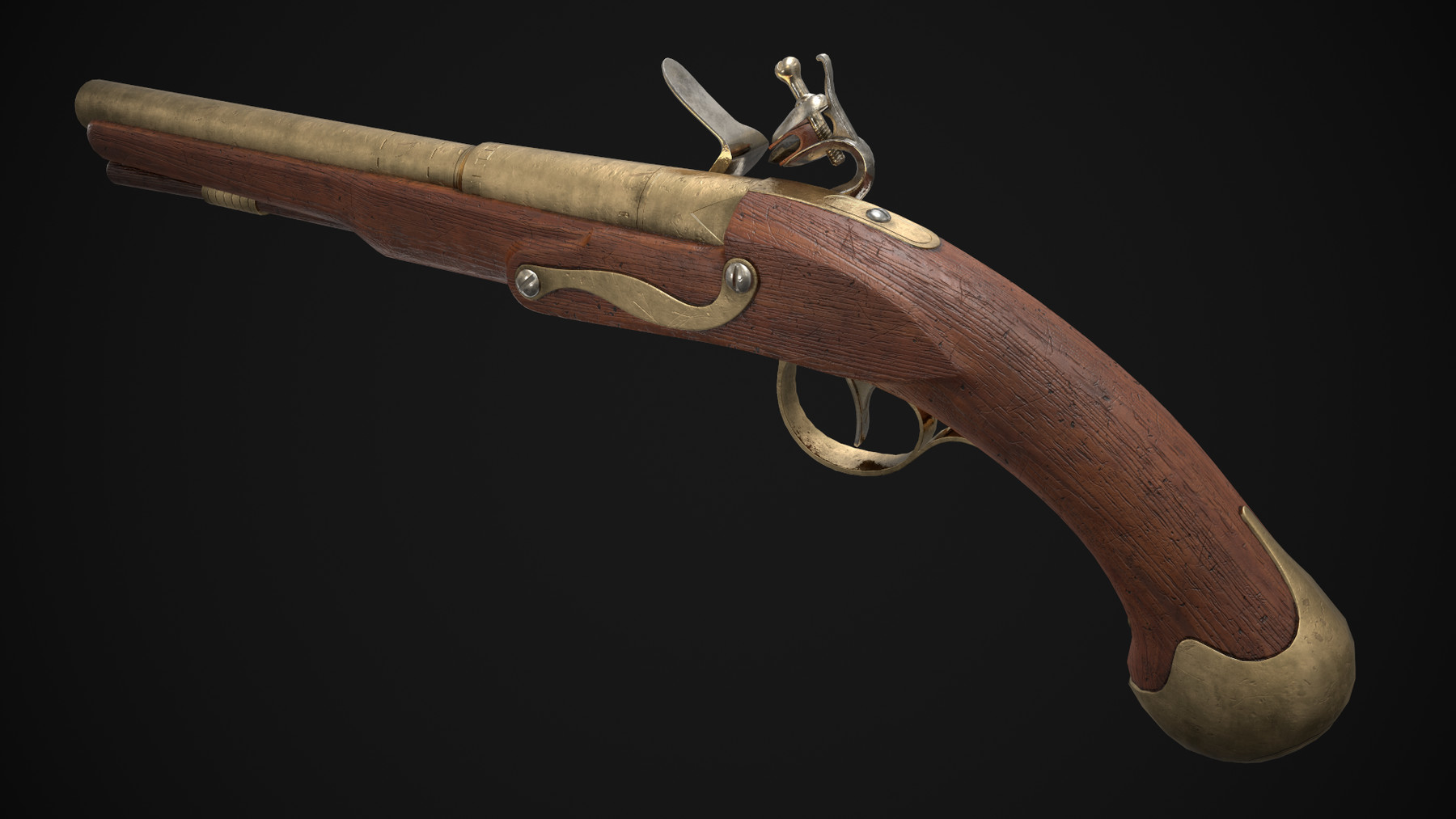 ArtStation - Flintlock Pistol (Game Ready) | Game Assets