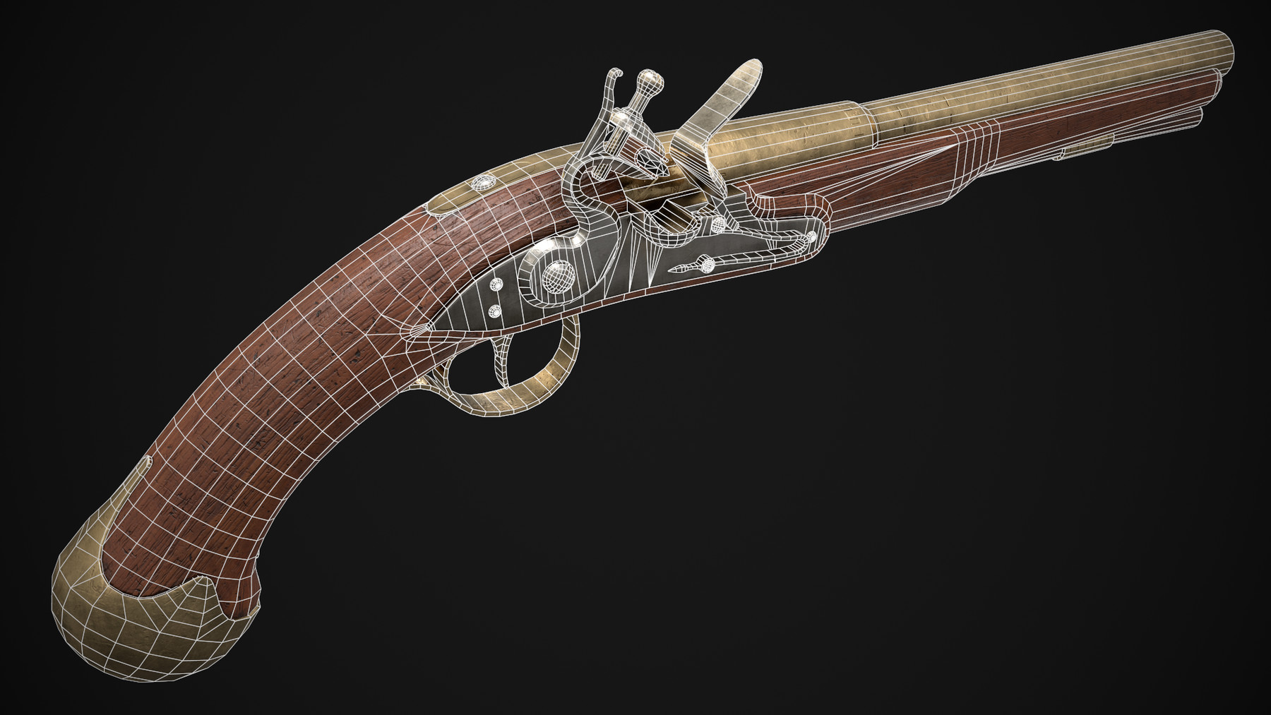 オランダタイル2種　銃を構える天使(デルフト)と兵士(マッカム)　額付き backend=imagemagick;version=1;