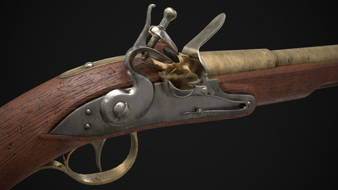 Flintlock Pistol (Game Ready)