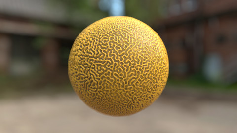 Brain Coral Material/Texture (Full procedural)
