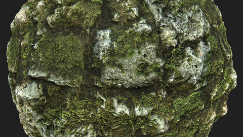 Mossy Stones Material Pack