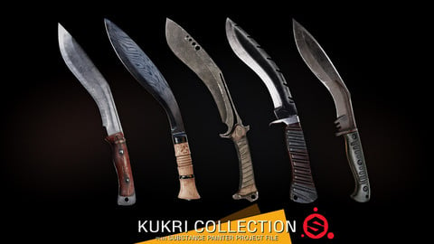 Kukri Collection + Substance Project File