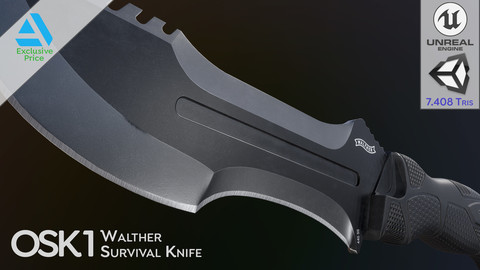 Walther Outdoor Survival Knife OSK1 (PBR Game Ready)