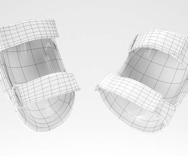 ArtStation Military sand elbow pads with PBR textures 13 Game Assets