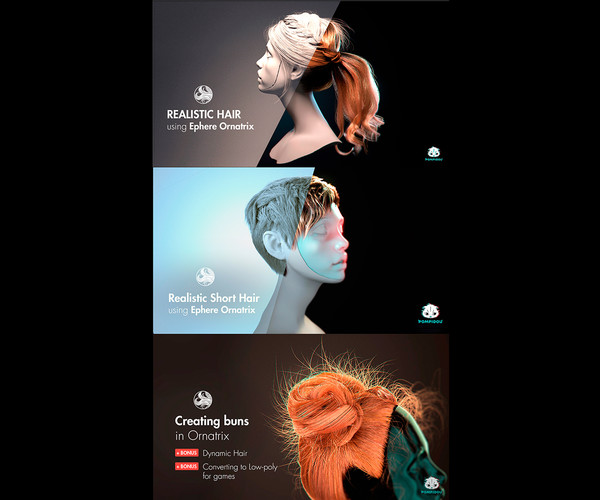 ArtStation - Collection. Tutorials. Creating Realistic Hair In 3d ...