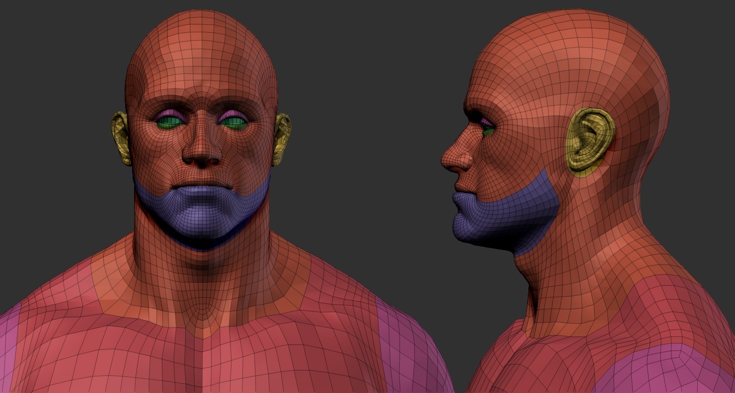 why do my polygroups look wierd and striped zbrush