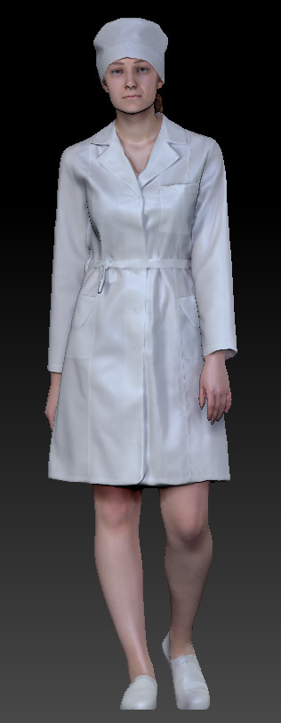 Artstation Medical Nurse 78 Game Assets