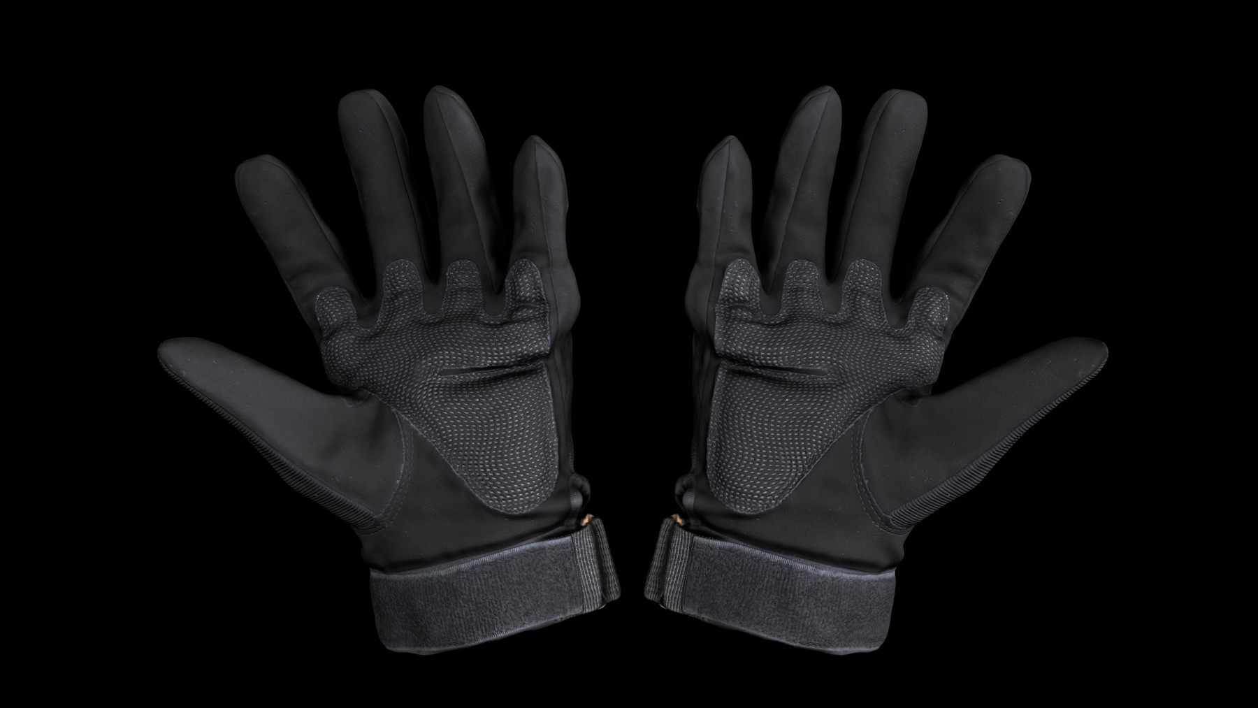 ArtStation - Military gloves of color black with PBR textures 16 | Game