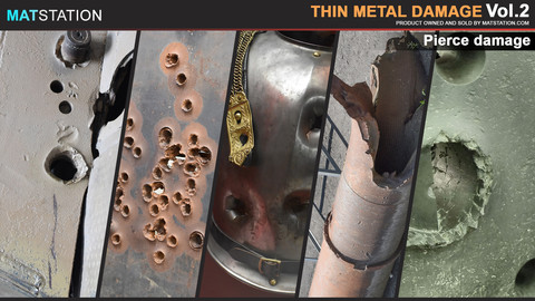 Photo Pack - Thin Metal Damage - Vol.2