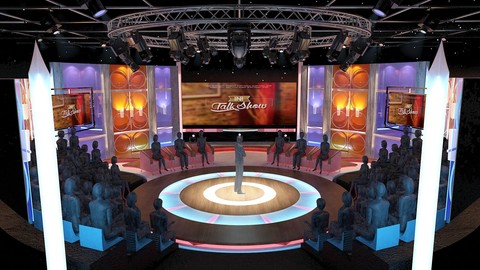 Virtual TV Studio Entertainment Set 3
