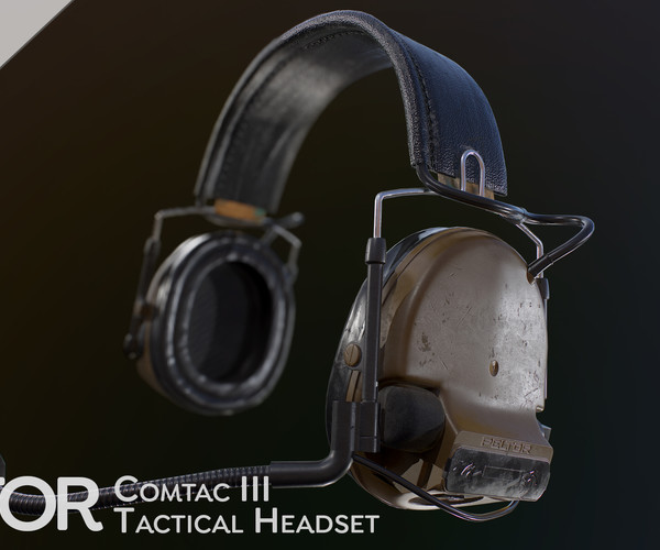 ArtStation - Peltor Comtac III (3) Tactical Headset (PBR Game Ready ...