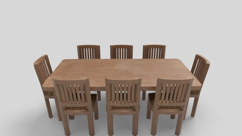 Wooden Table & Chair