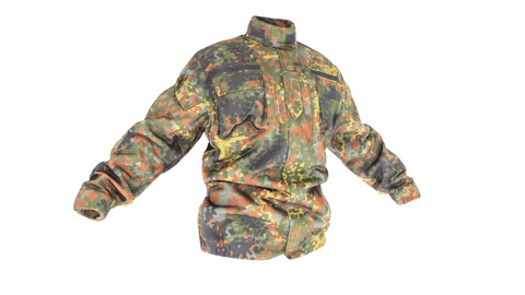 Military jacket of Bundeswehr Uniform with PBR textures 25