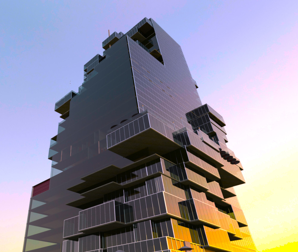 ArtStation Revit Tower 3D model Resources