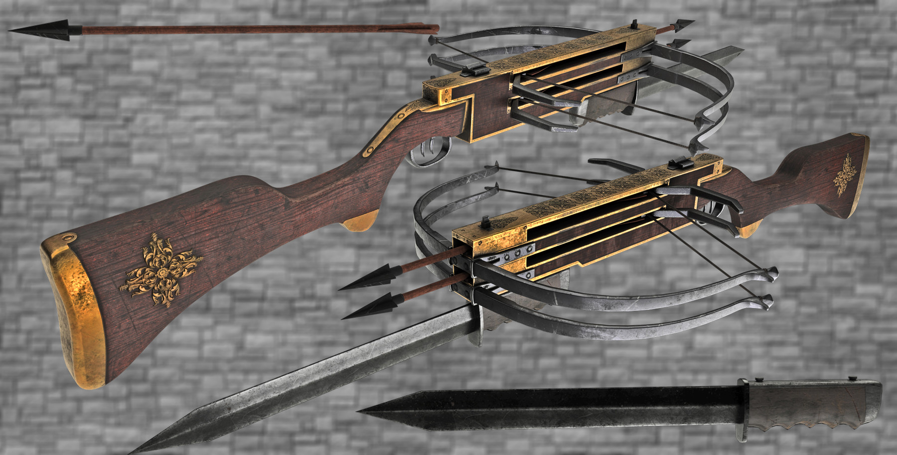 Artstation Double Crossbow