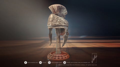 Roman helmet 3D print