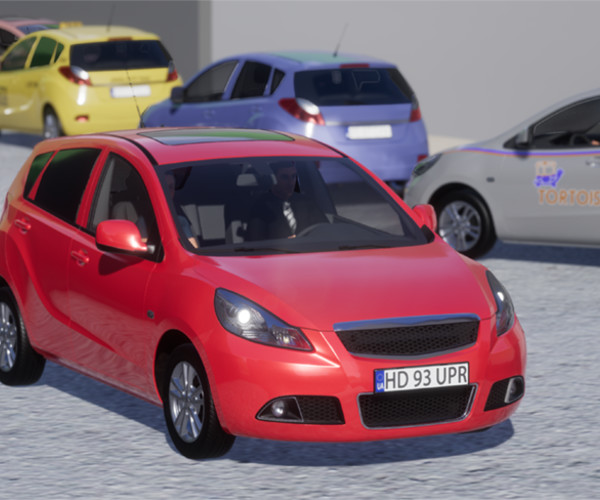 ArtStation Hatchback Car Game Assets