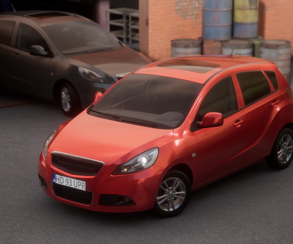 ArtStation Hatchback Car Game Assets