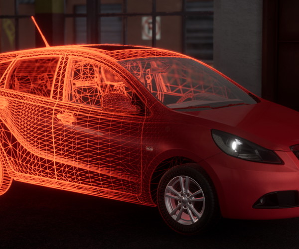 ArtStation Hatchback Car Game Assets