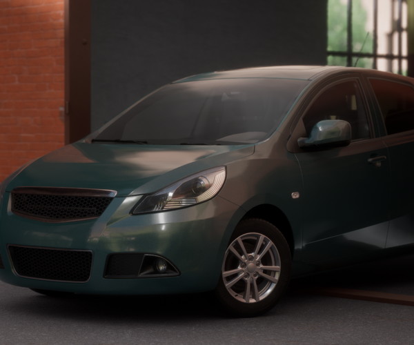 ArtStation Hatchback Car Game Assets