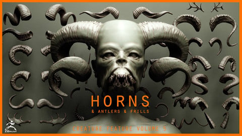 HORNS - 60 Horns, Antlers, Frills & Horn Sockets IMM + VDM