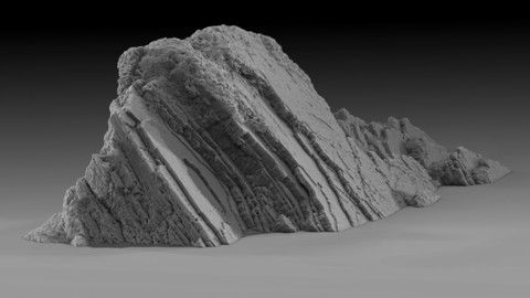 3D Asset Photoscan - Coastal Cliff