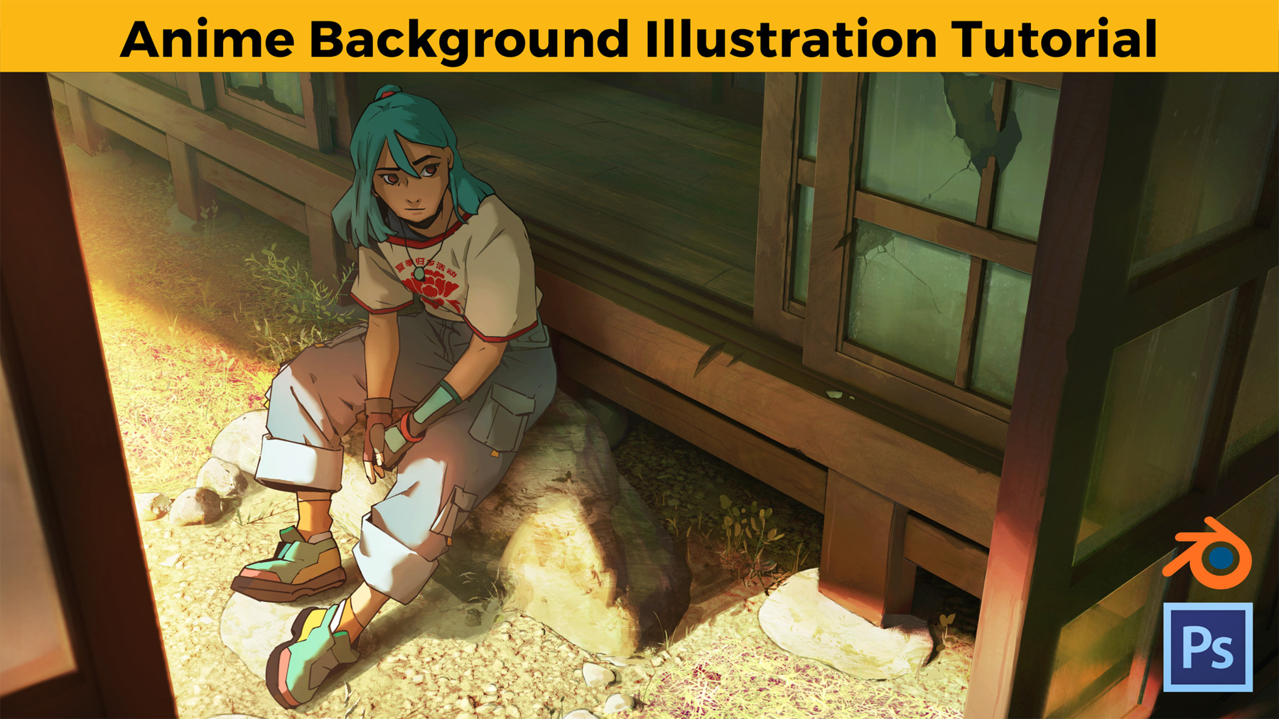 Artstation Anime Background Illustration Tutorial Game Assets