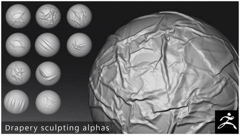 Drapery sculpting alphas