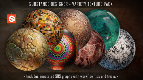 Substance Designer - Variety Texture Pack with Tips and Tricks