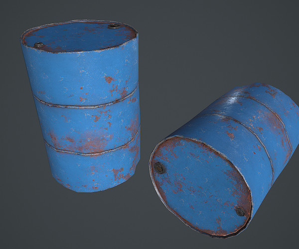 ArtStation - Metal Barrel PBR | Resources